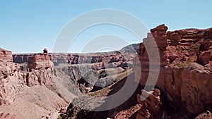 Aerial view of Grand Canyon National Park, Colorado, USA. Stock. Aerial View of River inside the Grand Canyon From