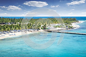 Aerial view of Grand Turk island