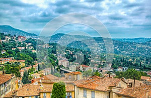 Aerial view of Grasse, France