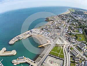 Aerial view of Greystones beach