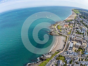 Aerial view of Greystones beach