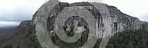 Aerial view of the Grotto of Maria Magdalena in France, Plan D`Aups, the massif St.Baum, holy fragrance, famous place photo