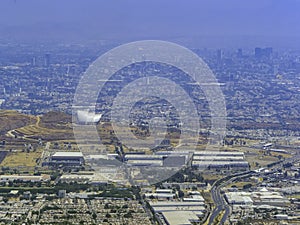 Aerial view of the Guadalajara area cityscape