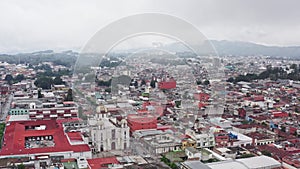 Aerial view Guatemala Chichicastenango.