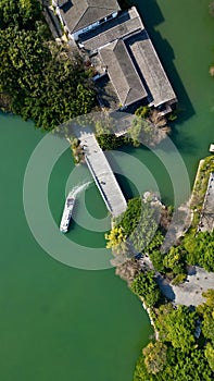 Aerial view of Guilin city in China