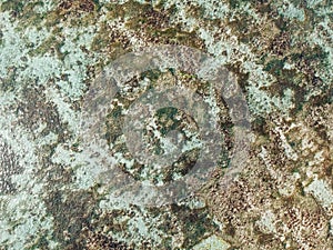 Aerial view of Gunung Payung Secret Beach, Bukit, Bali, Indonesia. Turquoise water, rocks, ocean scenery