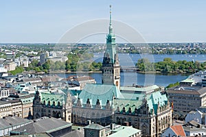 Aerial view of Hamburg