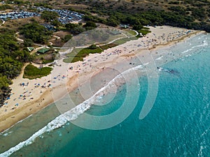 Aerial view of the Hapuna Beach