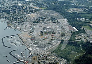 Harbour and downtown area, Campbell River photo