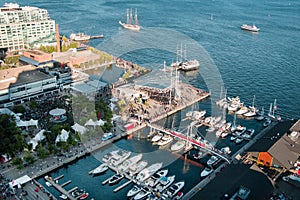 Aerial view of Harbourfront Centre