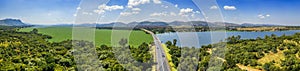 aerial view, of Hartbeespoort dam, Bojanala in North West Provence in South Africa