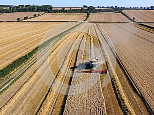 Aerial View - Harvest Time