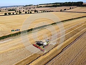 Aerial View - Harvest Time