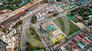 Aerial view of the haven of peace, city of Dar es Salaam