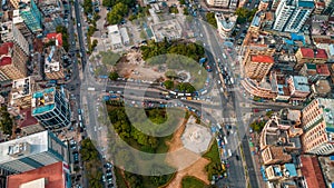 Aerial view of the haven of peace, city of Dar es Salaam