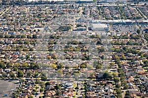 Aerial view of Hawthorne and Inglewood