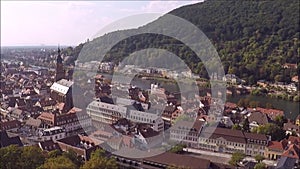 Aerial View of Heidelberg, Germany Old Town