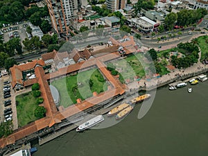 aerial View from the helicopter for Tigre, Buenos Aires, Argentina