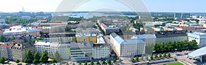 Aerial view of Helsinki