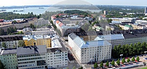 Aerial view of Helsinki