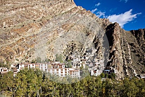 An aerial view of Hemis Monastery, Leh-Ladakh, Jammu and Kashmir, India