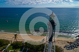 Aerial view of the Hillsboro Lighthouse