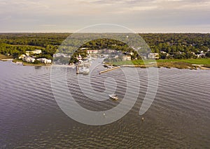 Aerial view of Hilton Head, South Carolina and Harbour Town photo