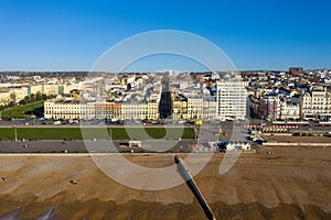 Aerial view of the historic Brighton