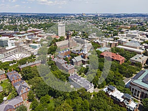 Harvard University aerial view, Cambridge, Massachusetts, USA photo