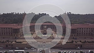 Aerial view of historic Union Buildings, capital city of South Africa