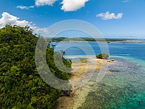 Aerial view of Hiyor-Hiyoran Island. Philippines. photo