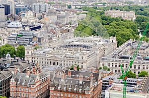 Aerial View of the HM Revenue and Customs Building in London photo