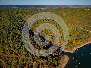 Aerial view of the Hobbs State Park-Conservation Area landscape