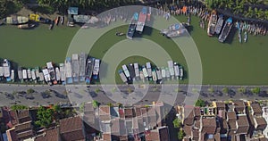 Aerial view of Hoi An old town or Hoian ancient town