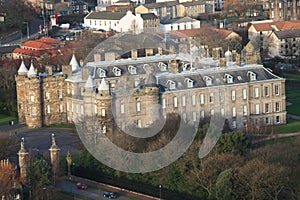 Aerial view of Holyrood Palace photo