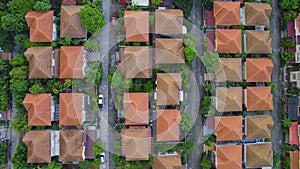 Aerial view of home village in bangkok thailandÂ¯