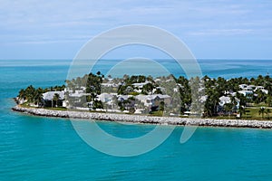 Aerial View of Homes on Sunset Key, Near Key West