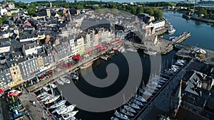 Aerial view of Honfleur