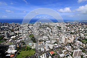 Aerial View of Honolulu