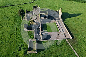 Hore Abbey, a ruined Cistercian monastery near the Rock of Cashel, County Tipperary, Republic of Ireland