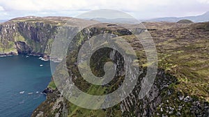 Aerial view of Horn Head by Dunfanaghy in County Donegal, Irleland