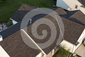 Aerial View House, Home Roof Shingles