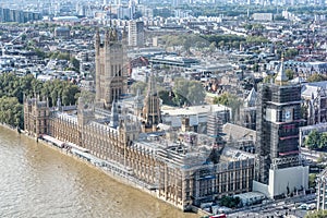 Aerial view of the House of Parliament