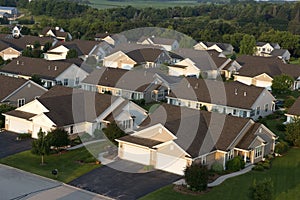 Aerial View Houses, Homes, Subdivision, Neighborhood