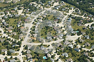 Aerial View of Houses, Homes, Suburb