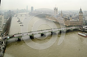 Aerial View of the Houses of Parliament