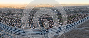 Aerial View of Housing Developments Near Las Vegas, NV