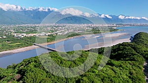 Aerial view of Hualien City ,Taiwan