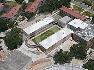 Aerial view of the Huey P Long Field House
Gymnasium in Baton Rouge, Louisiana