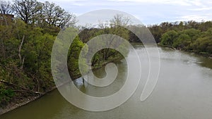 Aerial view of Humber river